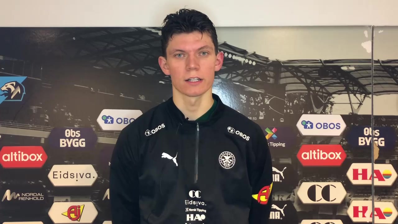 Halvor Rødølen Opsahl før hjemmemøtet med Sarpsborg 08: